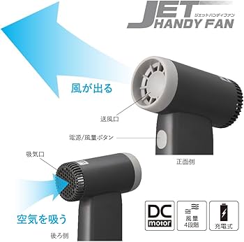 Amazon | ドウシシャ ジェットハンディファン 扇風機 小型 エア